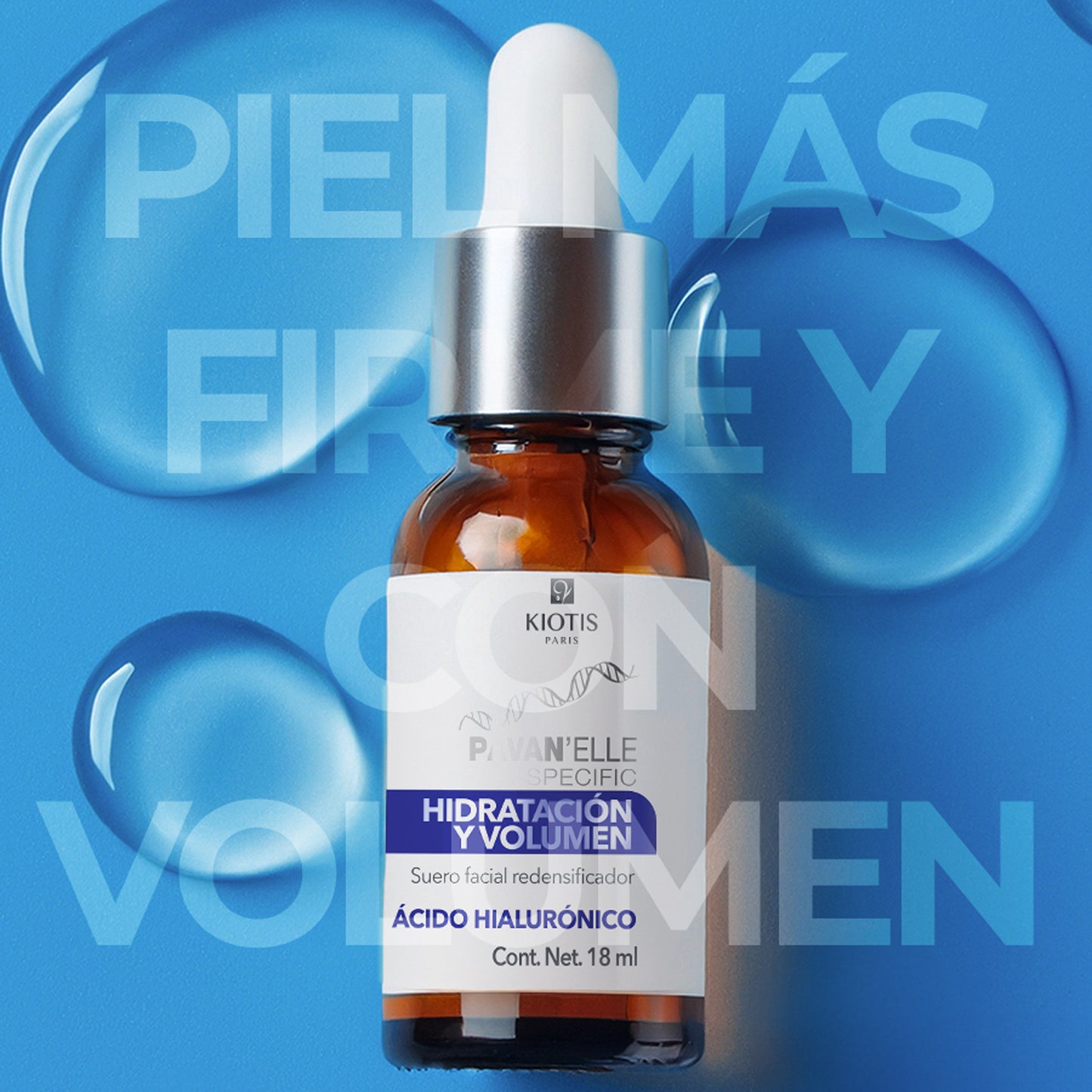 Suero Facial Redensificador 18 ML | Hidratación y Volumen con Ácido Hialurónico