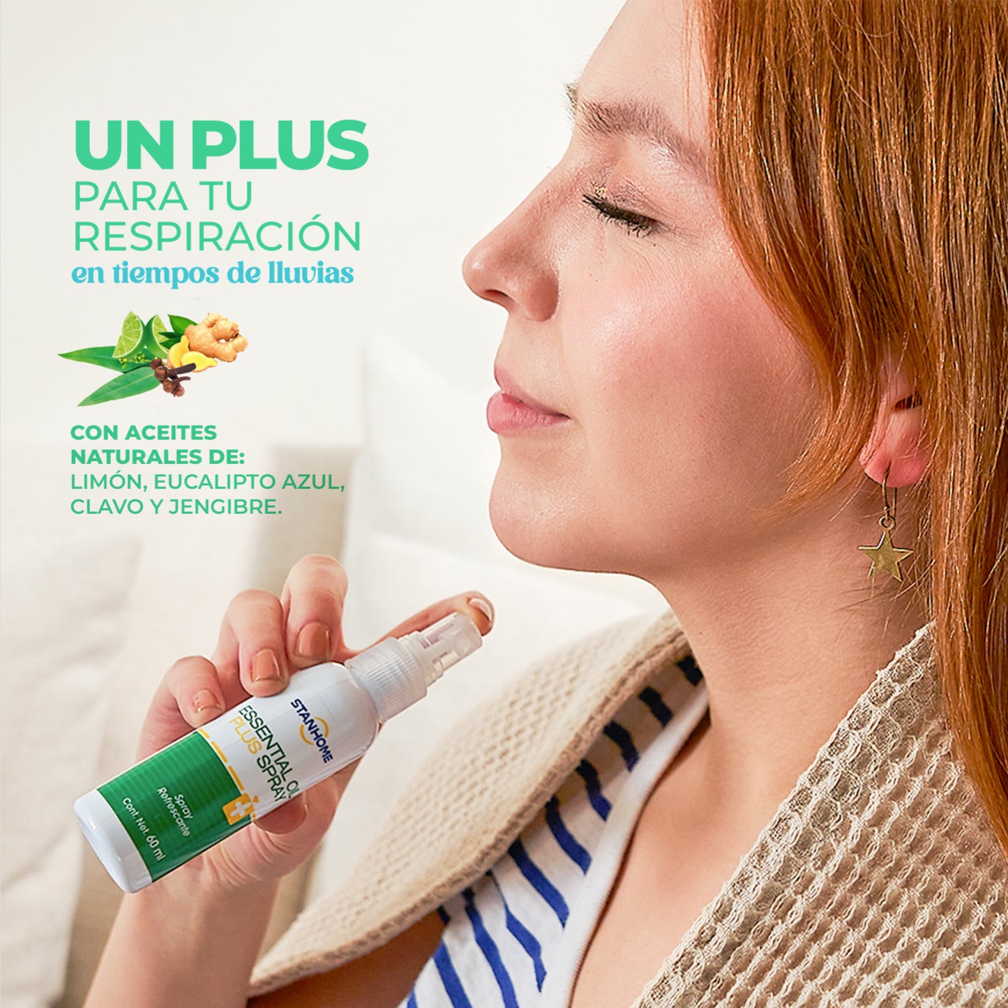 Essential Oil Plus Spray 60 ML | Spray refrescante con eucalipto
