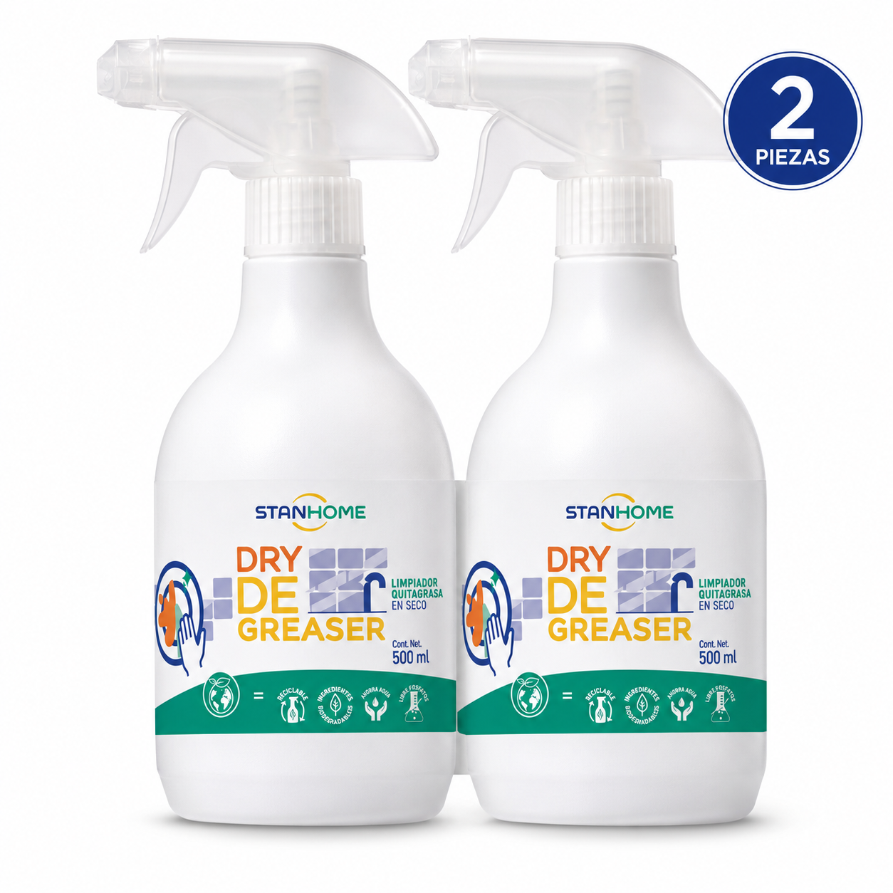 Pack Dry Degreaser Stanhome 500 ml | 2 piezas