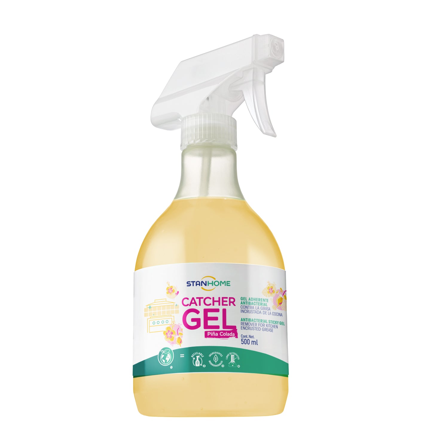 Catcher Gel 500 ML | Gel quitagrasa antibacterial