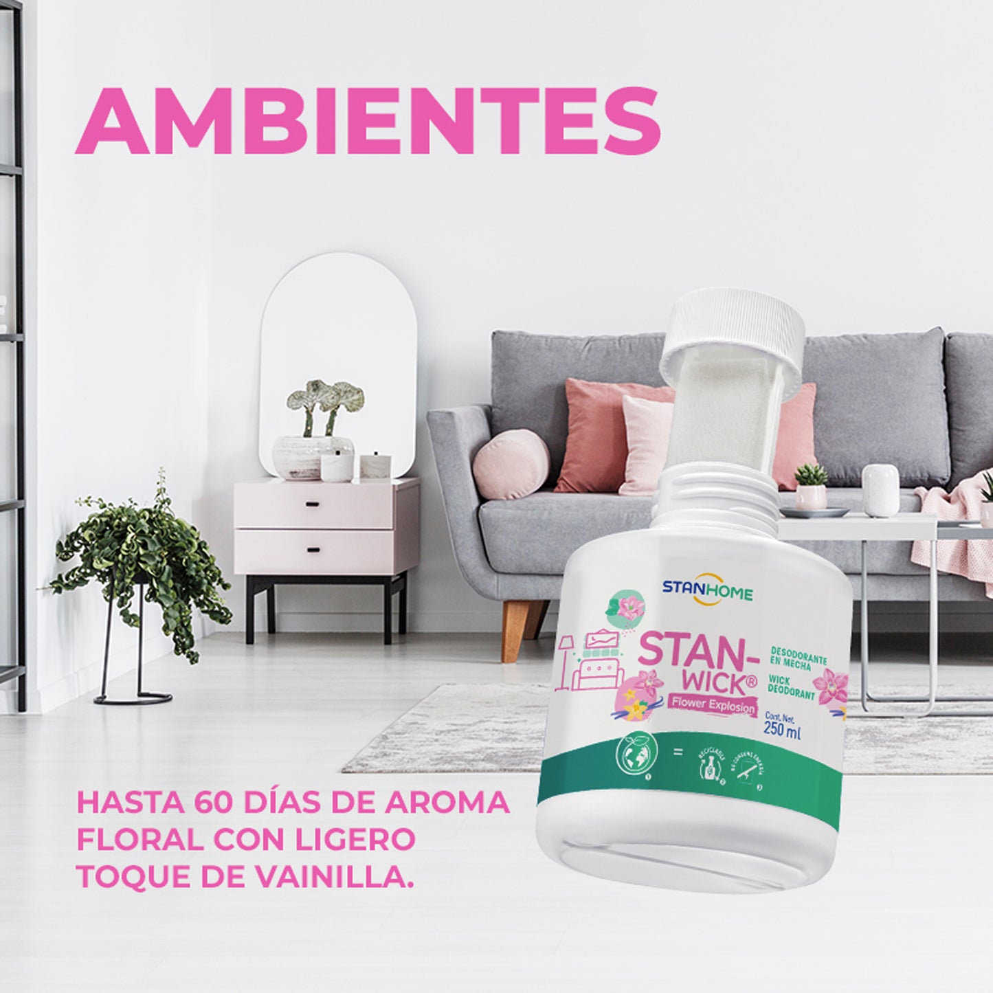 Stan-Wick 250 ML | Desodorante en mecha para ambientes