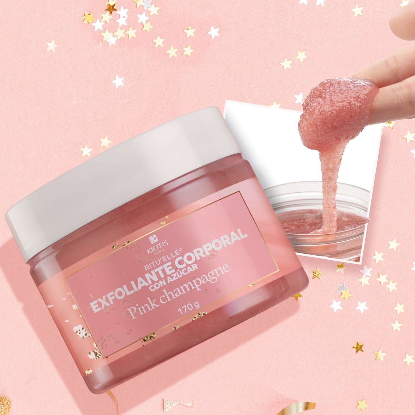 Exfoliante Corporal Pink Champagne 170 G | Ritu'Elle