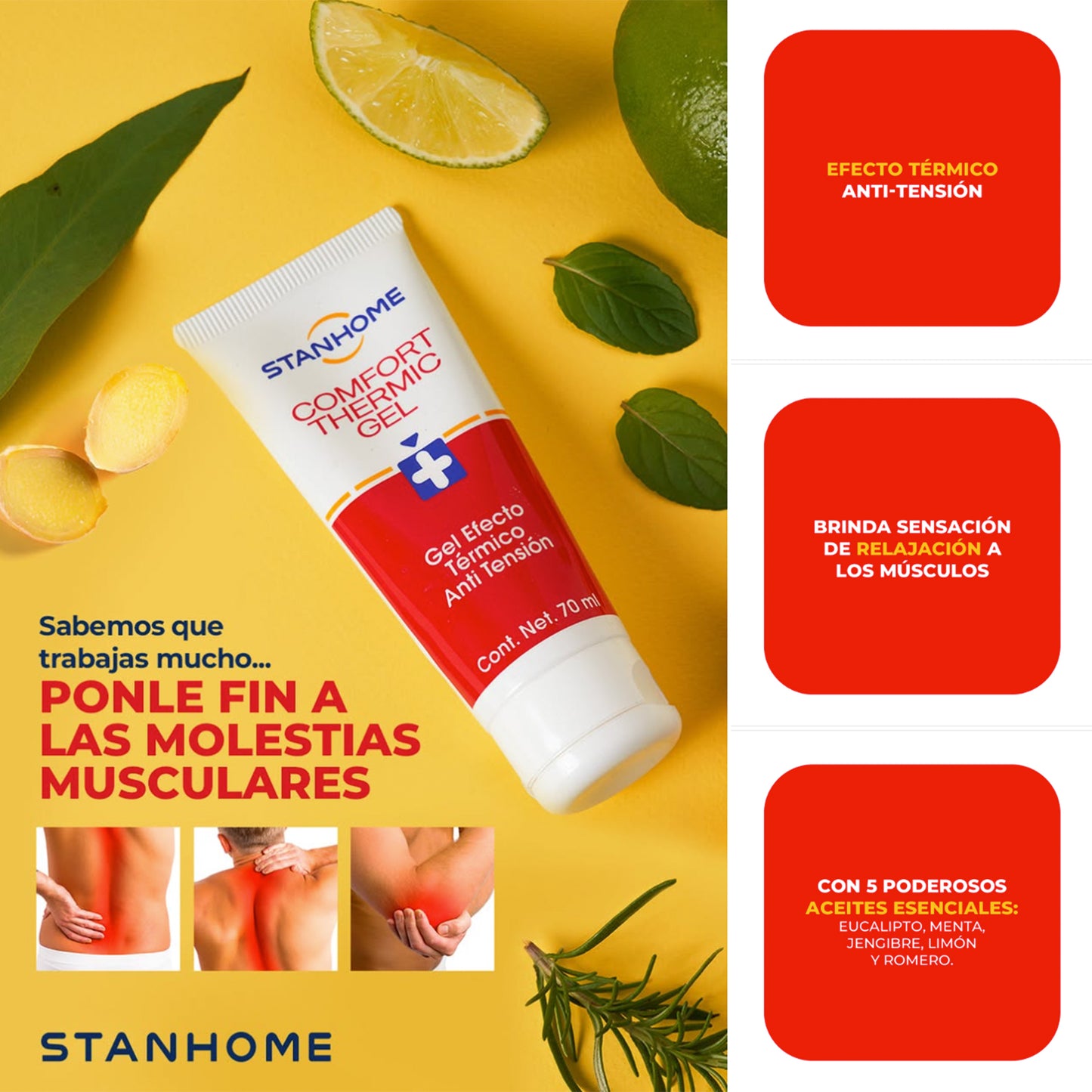 Comfort Thermic Gel 70 ML | Gel efecto térmico anti tensión