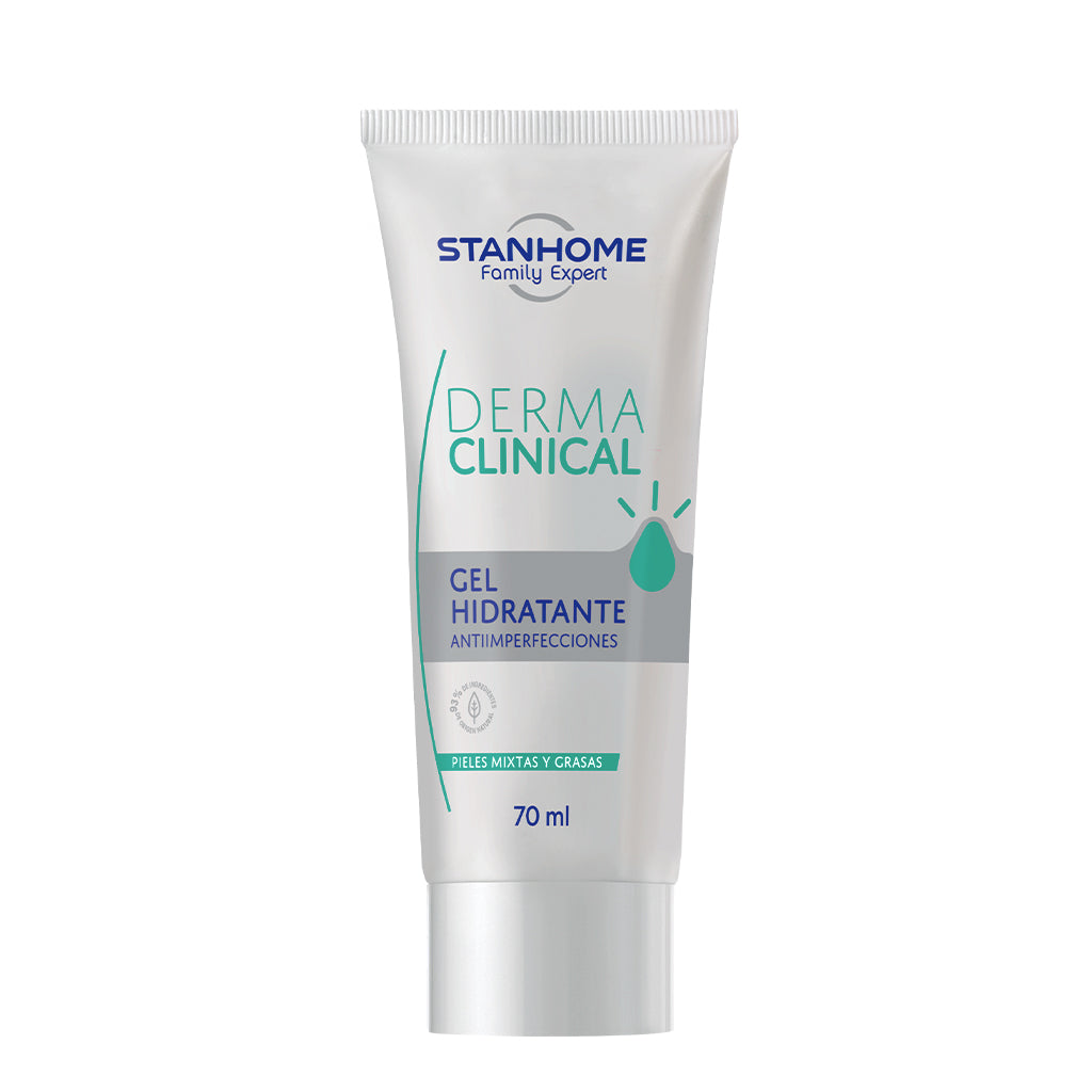 Derma Clinical Gel Hidratante Antiimperfecciones 70 ML | Hidratante facial para piel mixta y grasa con niacinamida
