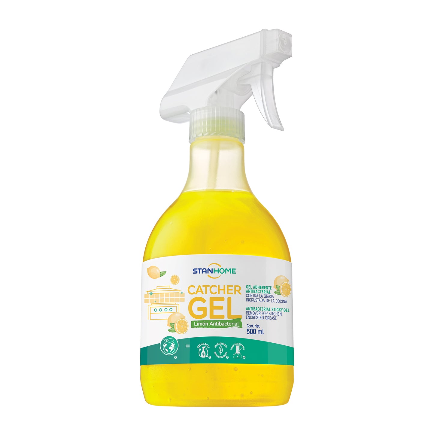 Catcher Gel 500 ML | Gel quitagrasa antibacterial