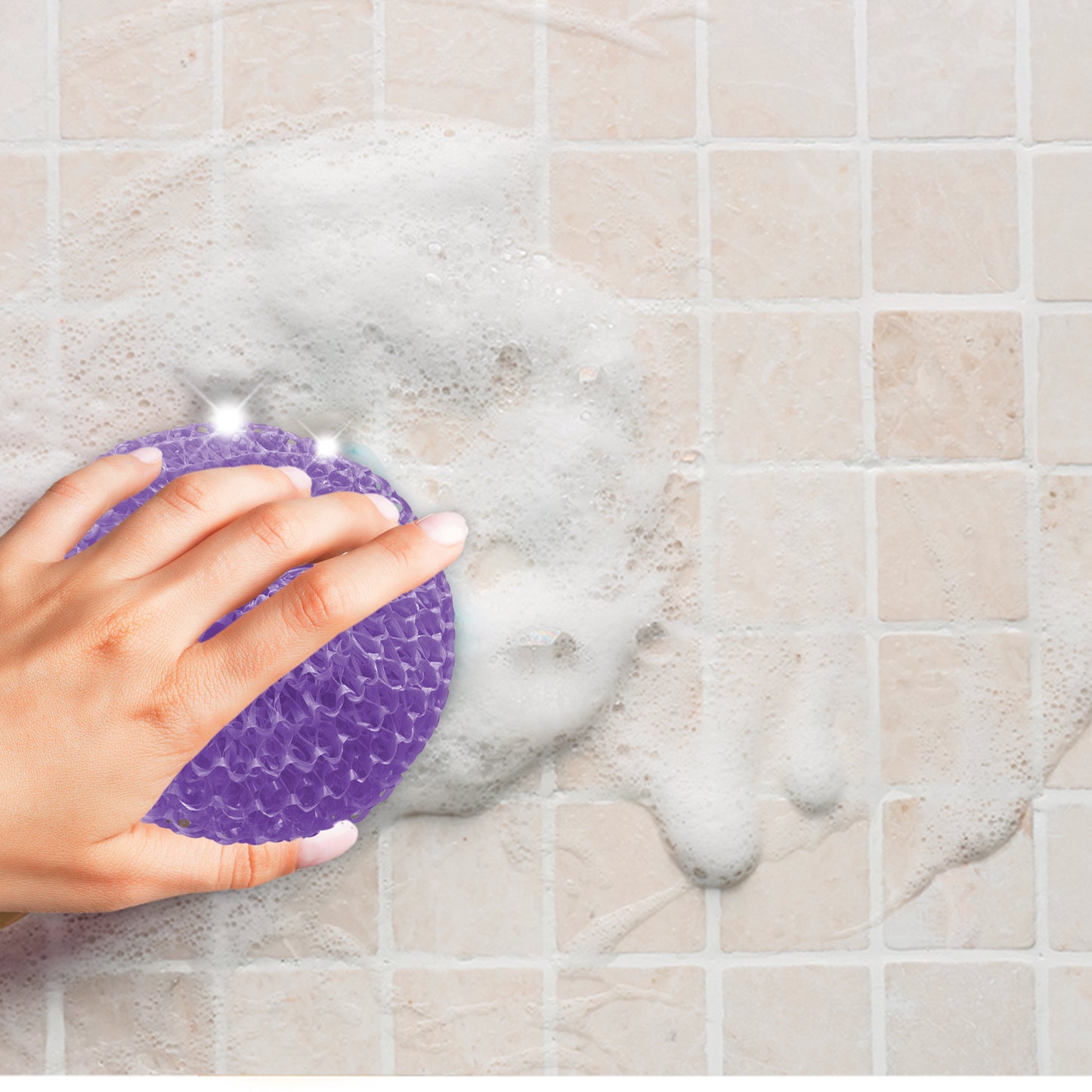 Bath Sponge Momento Floral 1 PZA | Esponja Multiusos para baño