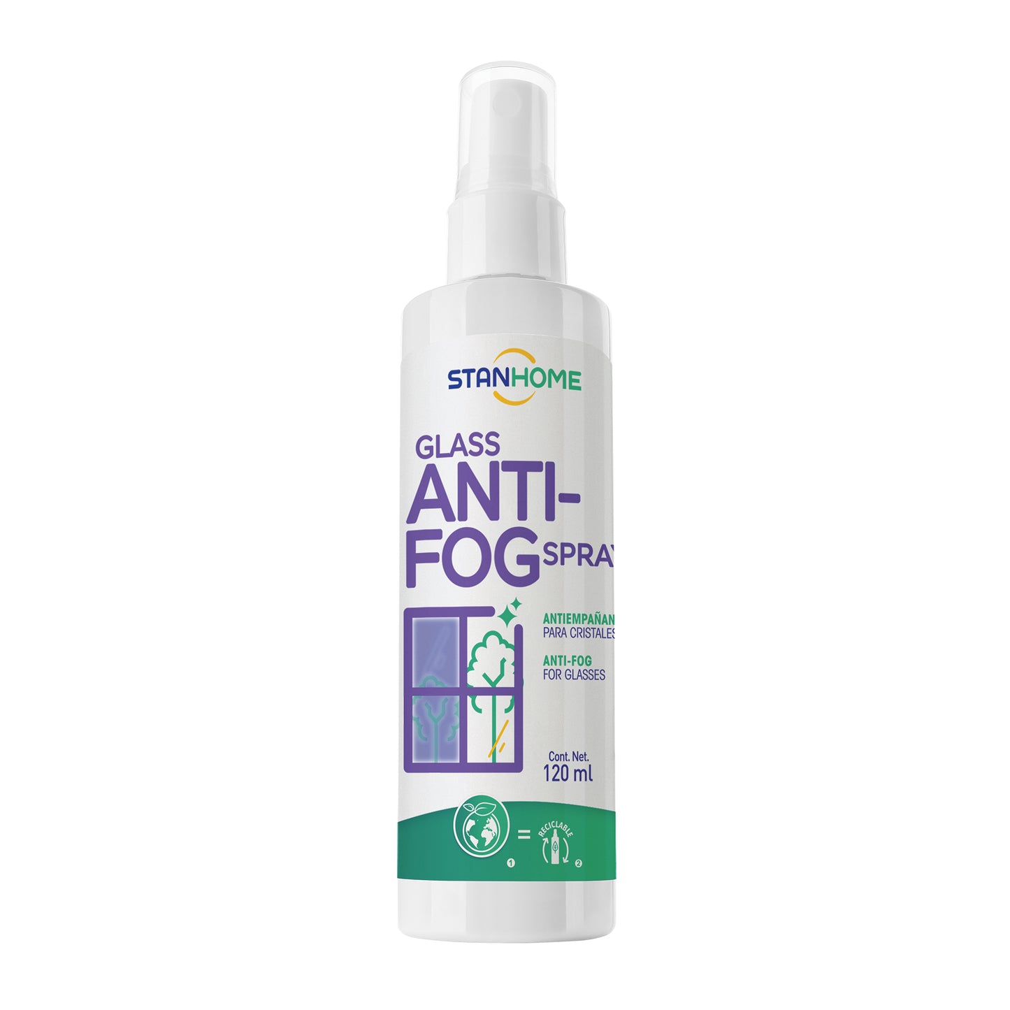Glass Anti-Fog Spray 120 ML | Antiempañamiento de Vidrios