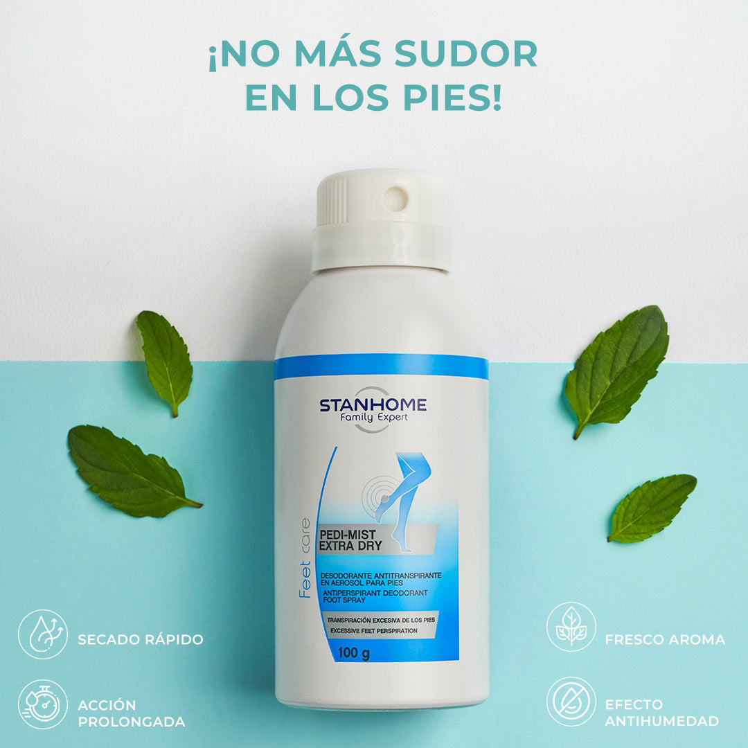Pedi-Mist Extra Dry 100 G | Desodorante en aerosol para pies