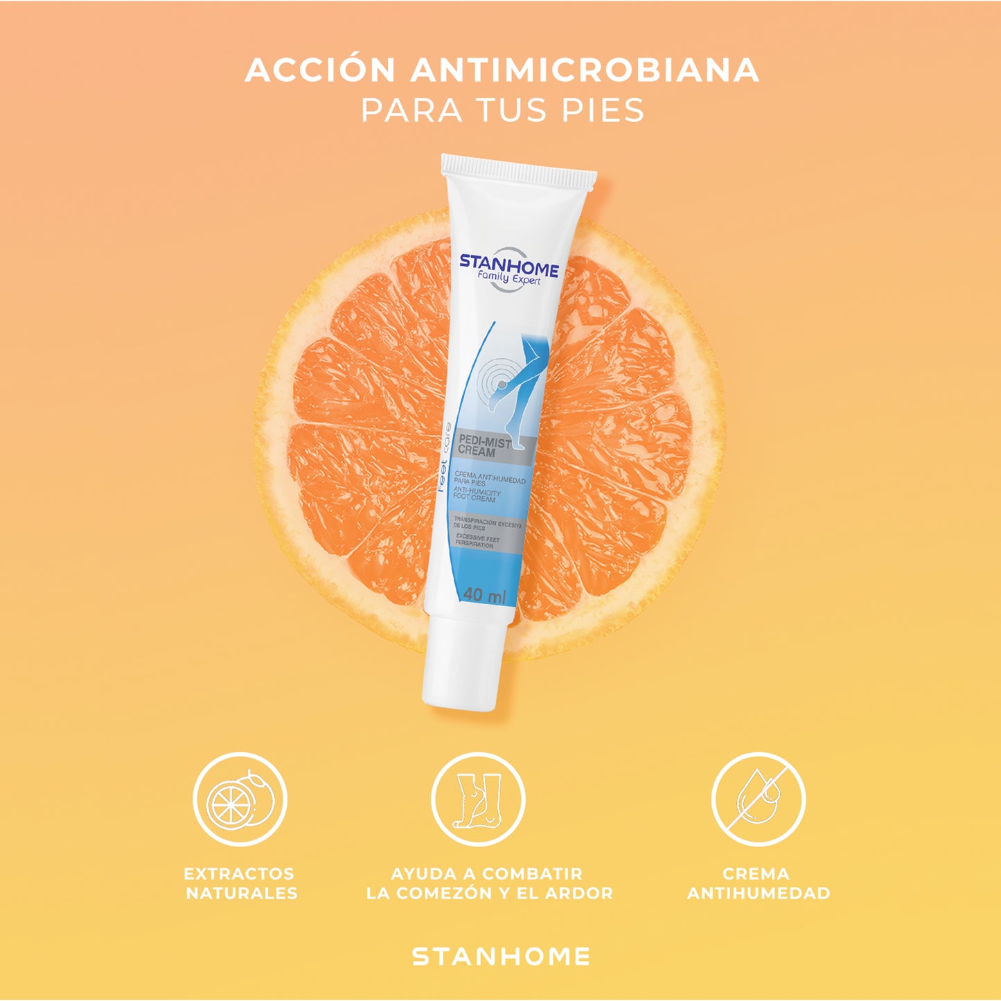 Pedi-Mist Cream 40 ML | Crema antihumedad para pies