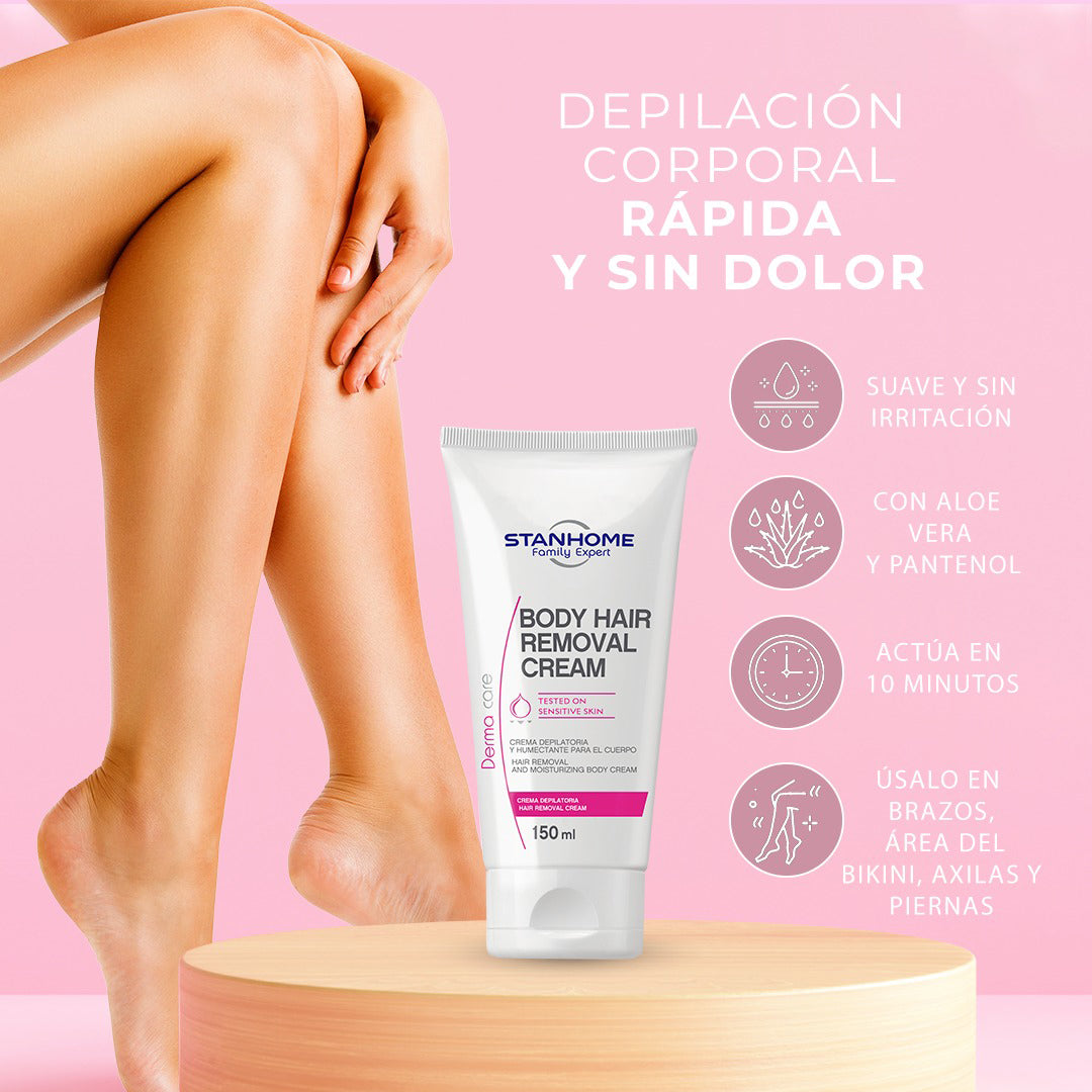 Body Hair Removal Cream 150 ML | Crema depiladora humectante
