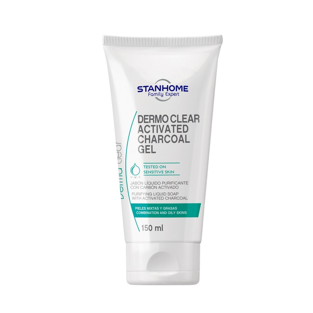Dermo Clear Activated Charcoal 150 ML | Jabón líquido purificante con carbón activado