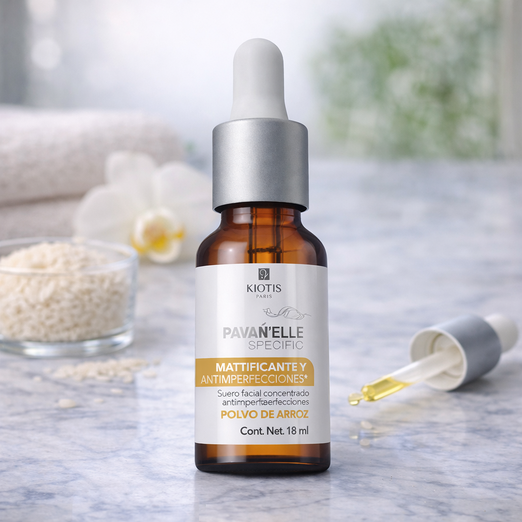 Pavan’Elle Specific Suero Facial Polvo de Arroz 18 ML | Antiimperfecciones y tono uniforme