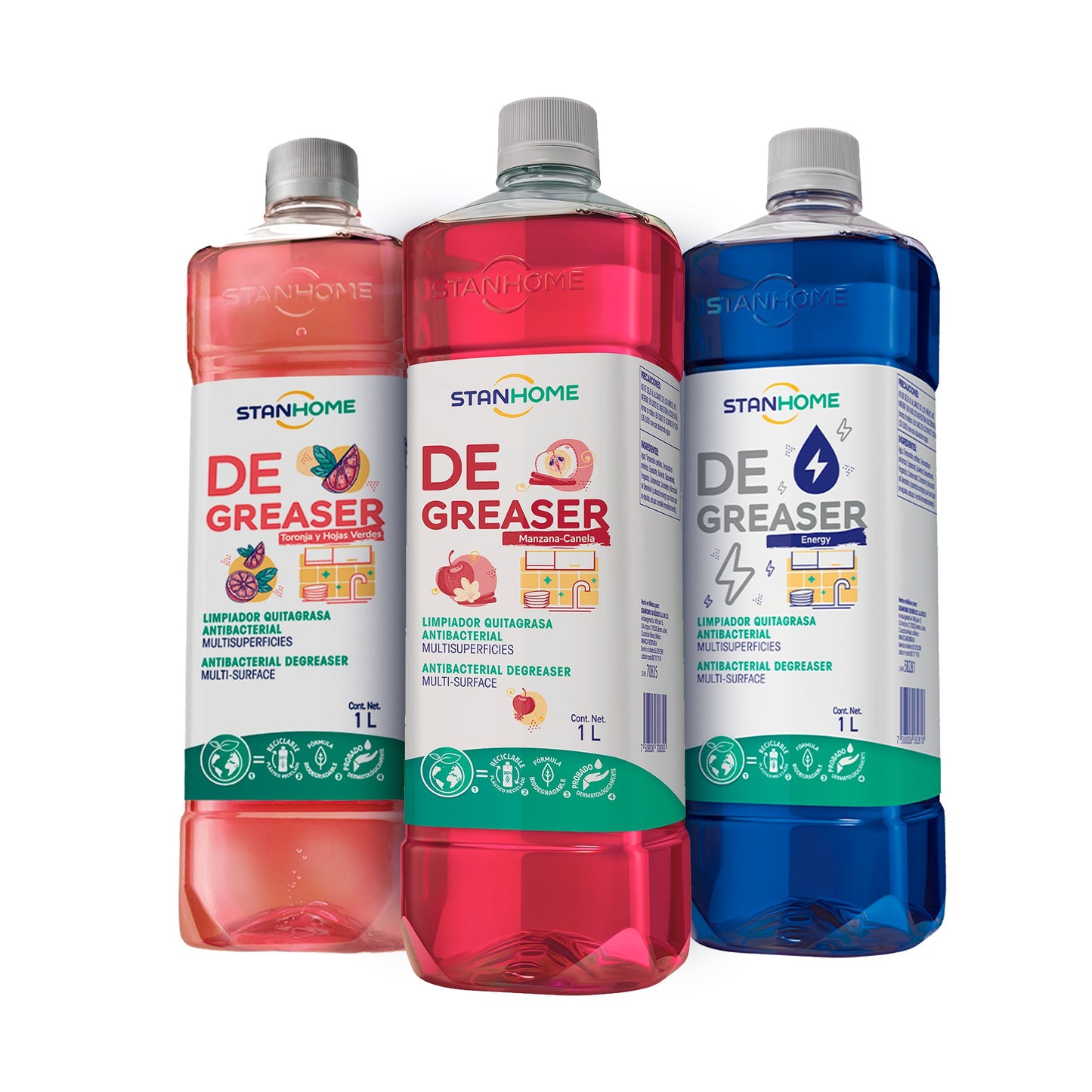 StanPack Degreaser 3 Piezas · Limpieza Poderosa en Cada Aroma