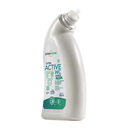 Ultra Active WC White 500 ML | Gel abrillantador desinfectante para inodoro