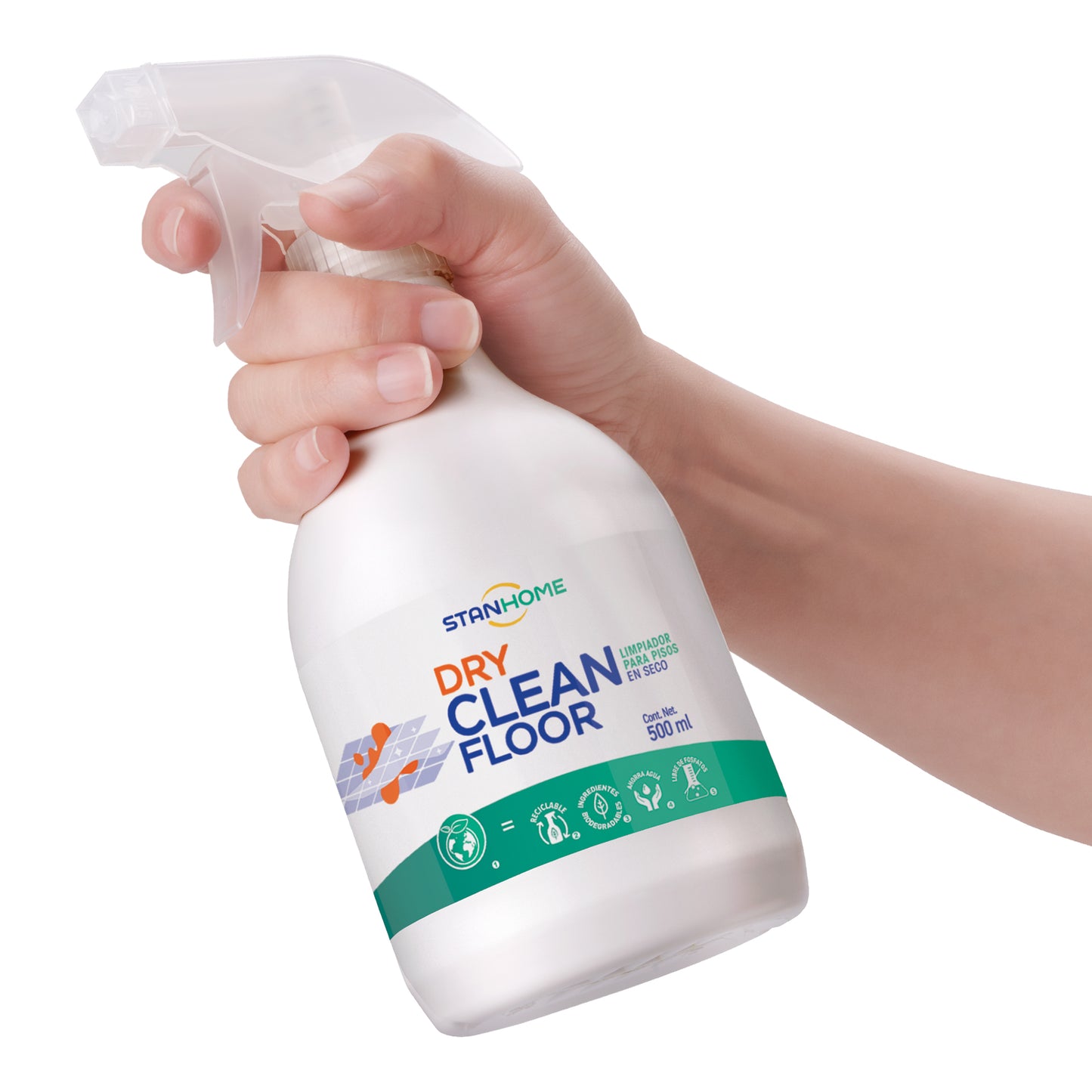 Dry Clean Floor 500 ML | Limpiador de pisos en seco de secado rápido