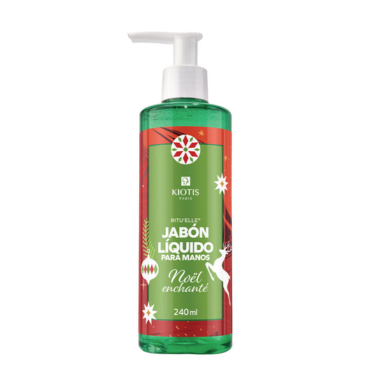 Ritu’Elle Jabón para Manos Noël Enchanté 240 ML | Jabón líquido con aroma navideño frutal dulce