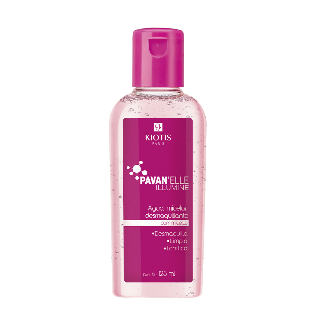 Agua Micelar Illumine 125 ML | Desmaquillante, limpiador y tonificante facial 125 ML | Pavan'Elle Illumine
