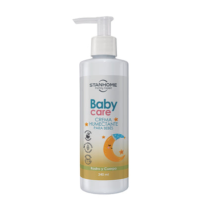 Crema Humectante para Bebés 240 ML | Hidratación delicada y natural