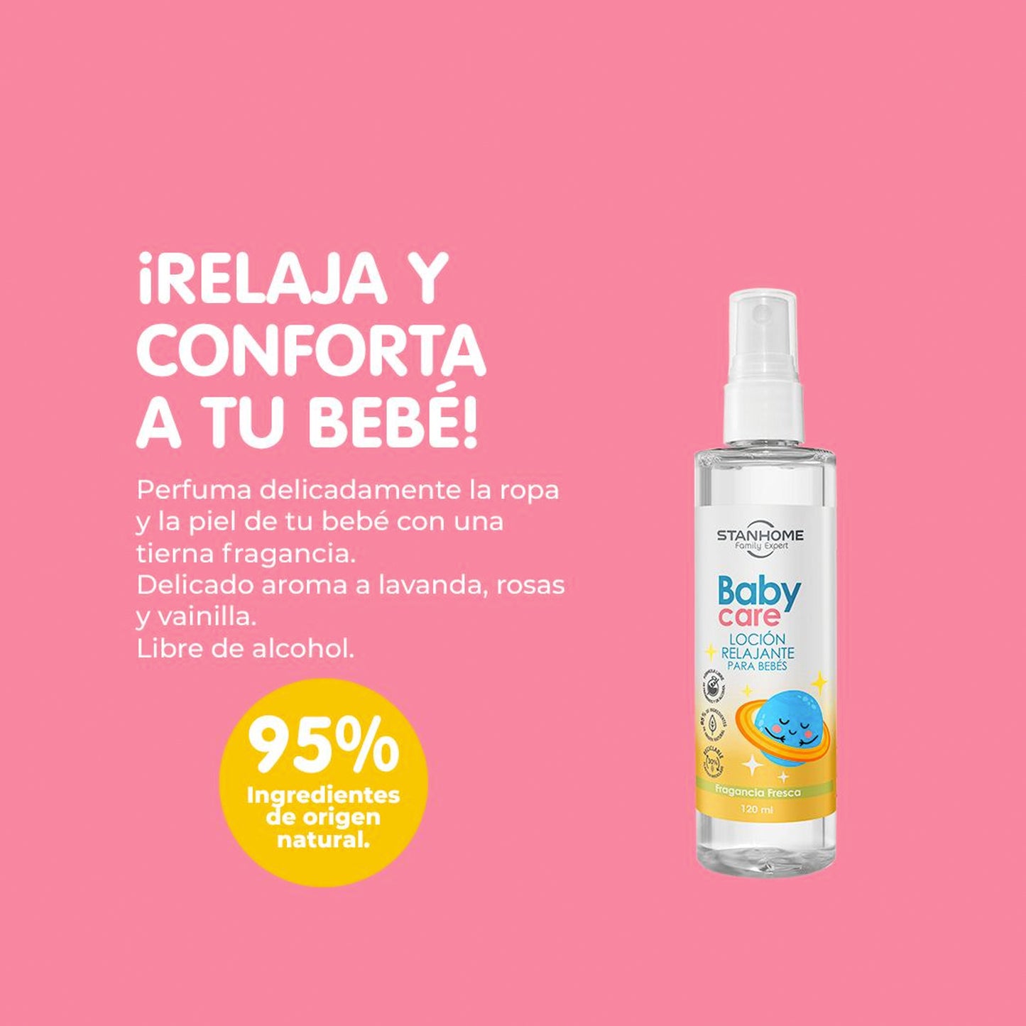 Loción Relajante para Bebés 120 ML | Aroma suave que calma y reconforta