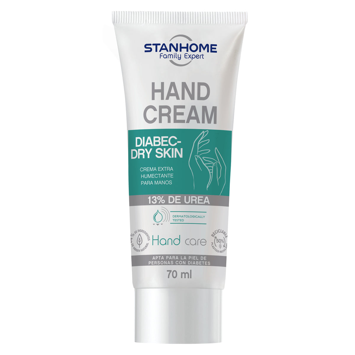 Hand Cream Diabec 70 ML | Crema hidratante para manos con 13% de urea – Stanhome