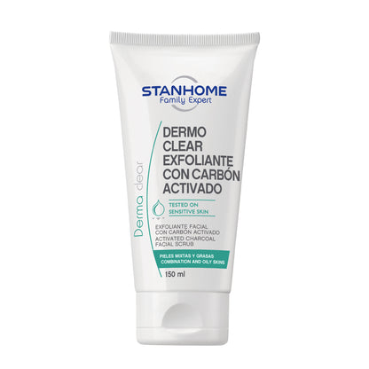 Dermo Clear Activated Carbon Scrub 150 ML | Exfoliante Facial