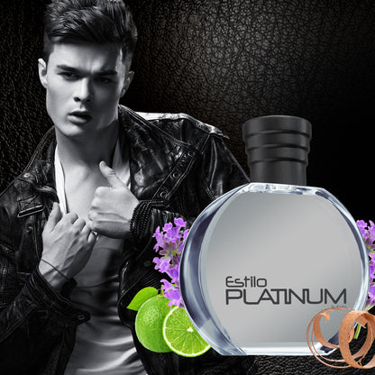 Kiotis Estilo Platinum 100 ML | Eau de Toilette para Hombre con Aceites Esenciales