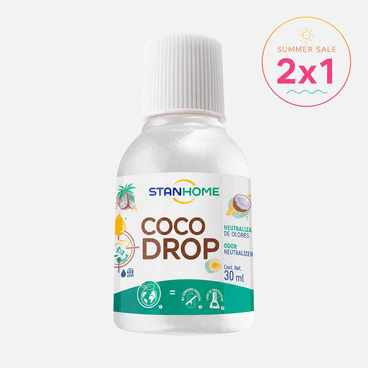 Drop 30 ML Neutralizador de olores COCO| Elimina olores fuertes al instante