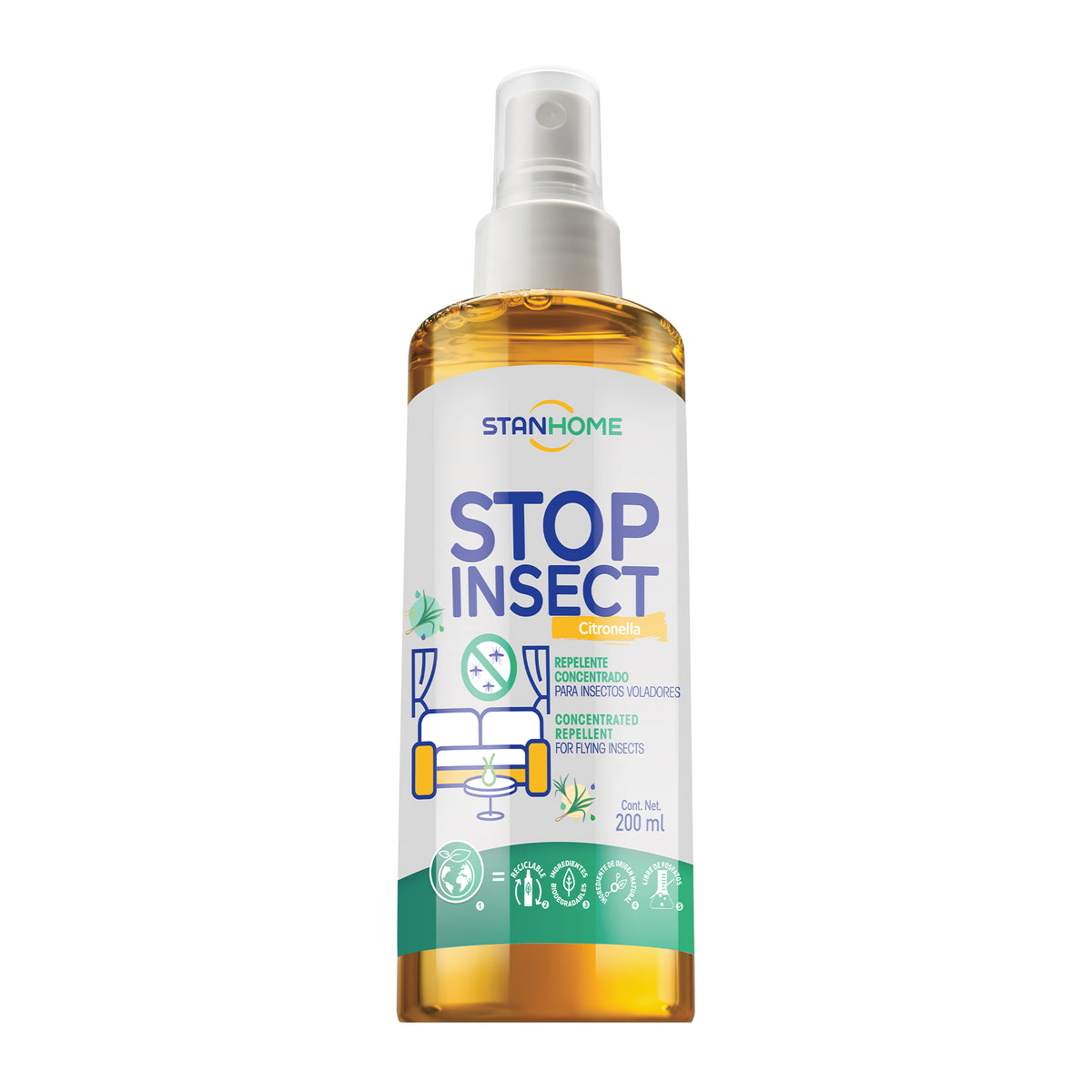 Stop Insect Citronella 200 ML | Repelente Natural de Insectos Voladore ...