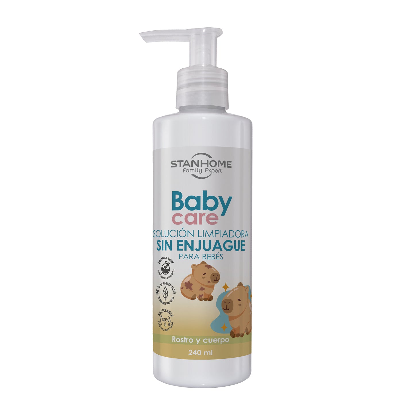 Stanhome Limpiador Sin Enjuague para Bebés 240 ML | Rostro y Cuerpo