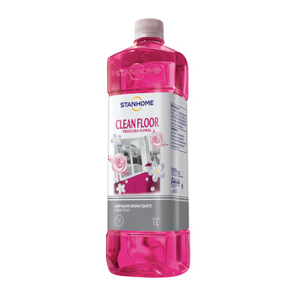 Clean Floor Frescura Floral 1 L |Limpiador para pisos antibacterial aromatizante