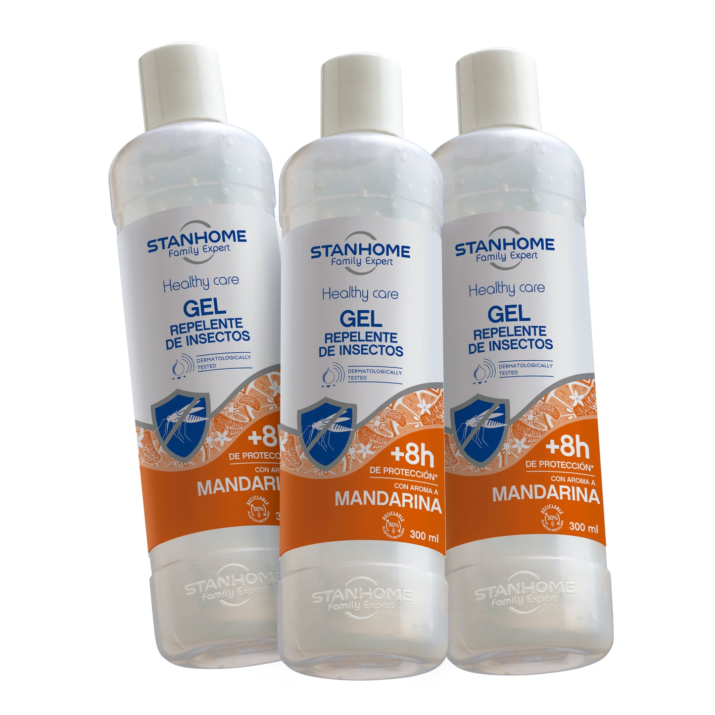 StanPack Mandarina Protect 3 Piezas · Gel Repelente de Insectos