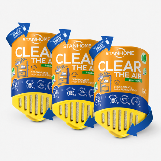 Pack Clear The Air Bicarbonato Stanhome | 3 piezas