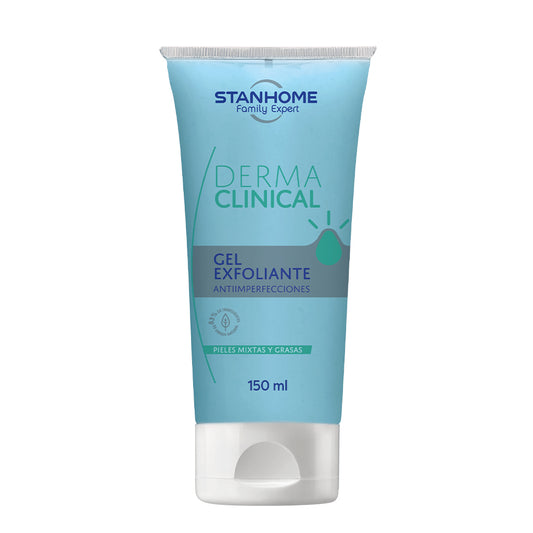 Derma Clinical Gel Exfoliante Antiimperfecciones 150 ML | Exfoliante facial para piel mixta y grasa con ácido salicílico