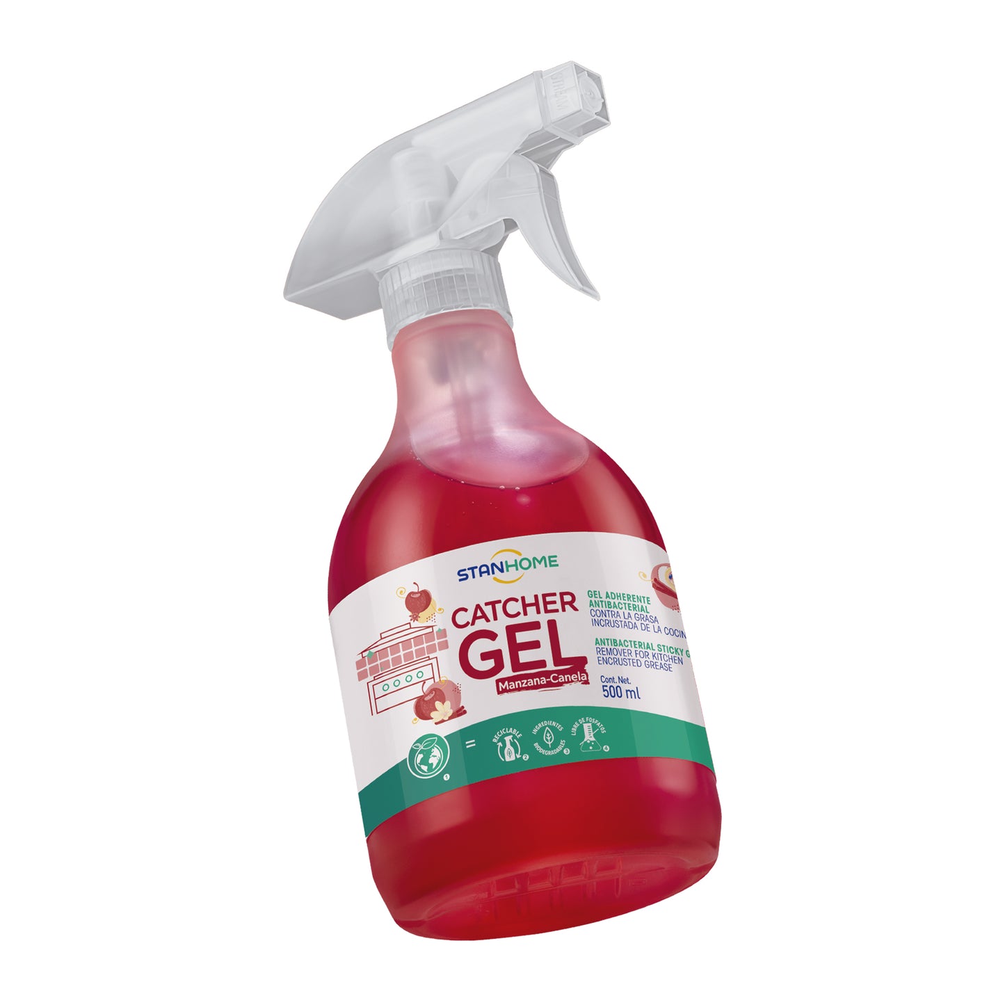 Catcher Gel 500 ML | Gel quitagrasa antibacterial