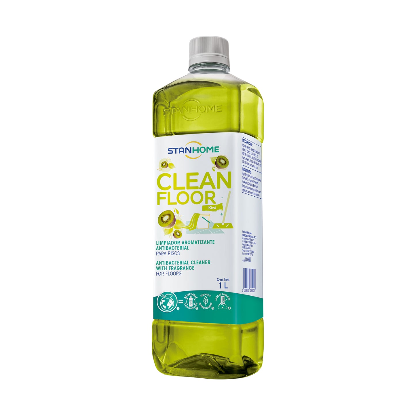 tanhome Clean Floor 1L Limpiador para Pisos Antibacterial Aromatizante