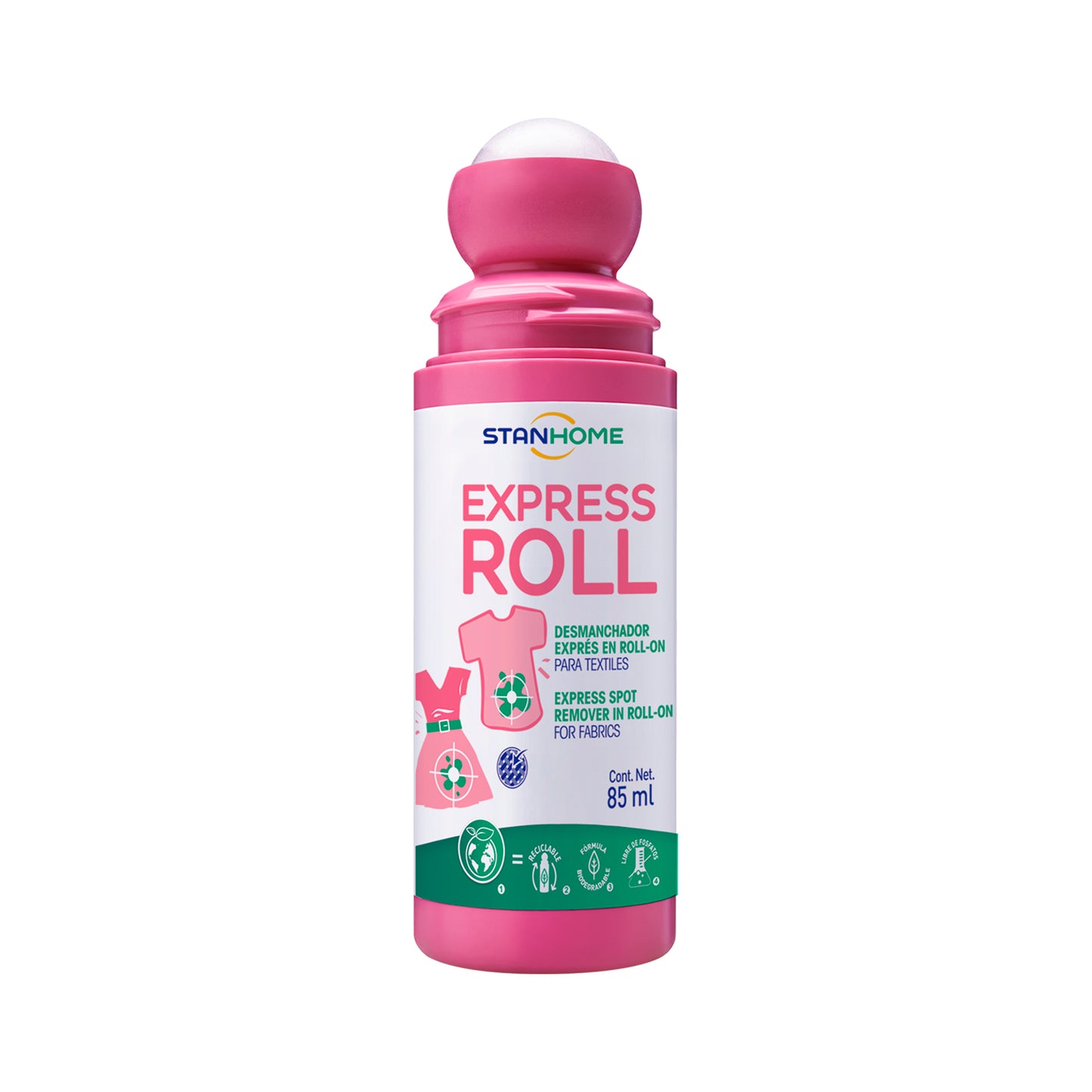 Express Roll 85 ML | Desmanchador exprés roll-on para ropa