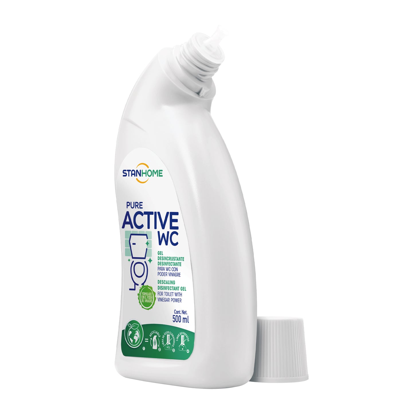 Pure Active WC 500 ML | Gel desincrustante desinfectante para inodoro