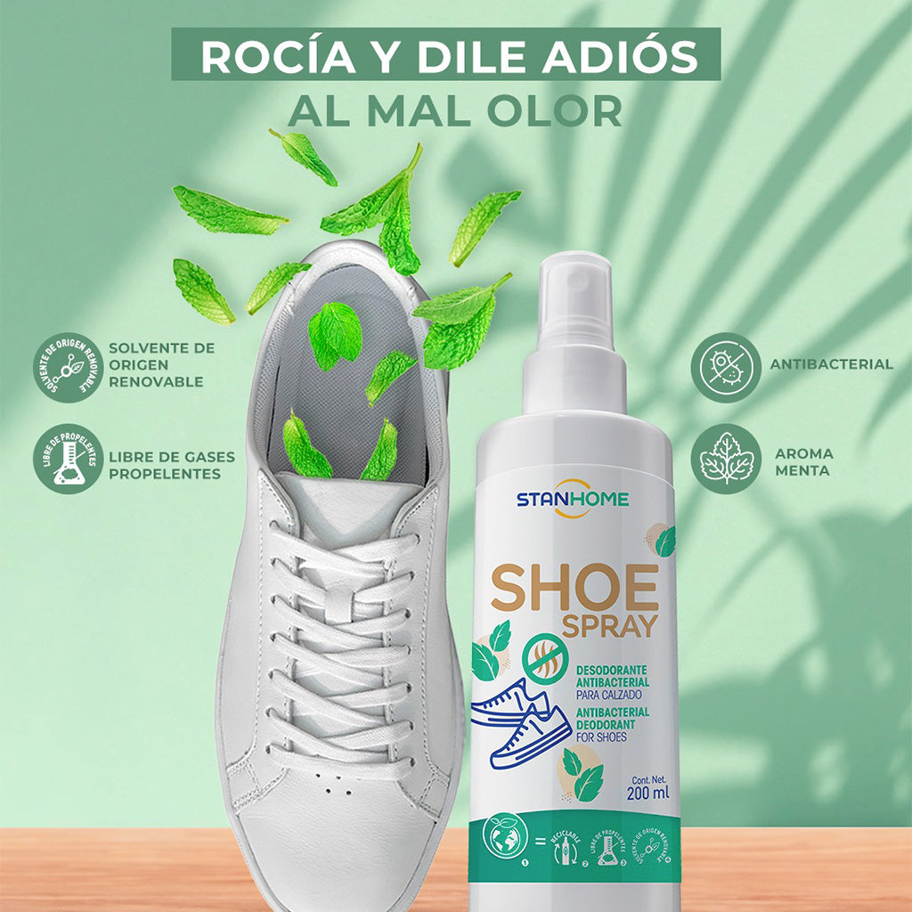 Shoe Spray 200 ML, Limpiador desodorante para calzado