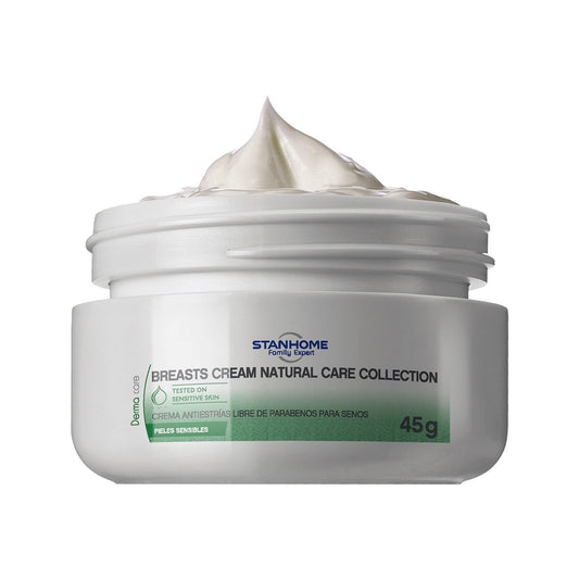 Breast Cream Natural Care Collection 45 G| Crema antiestrías para senos libre de parabenos