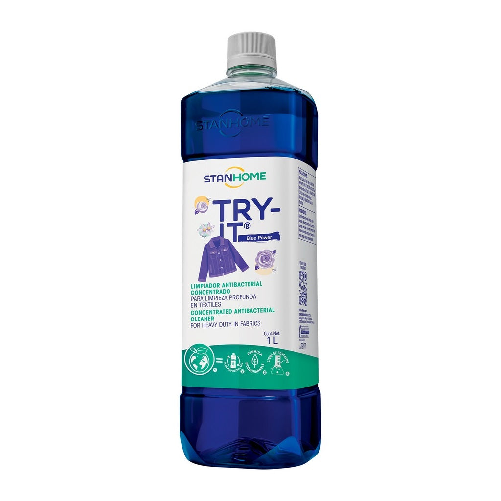 Try-It Blue Power 1L | Limpiador concentrado para textiles